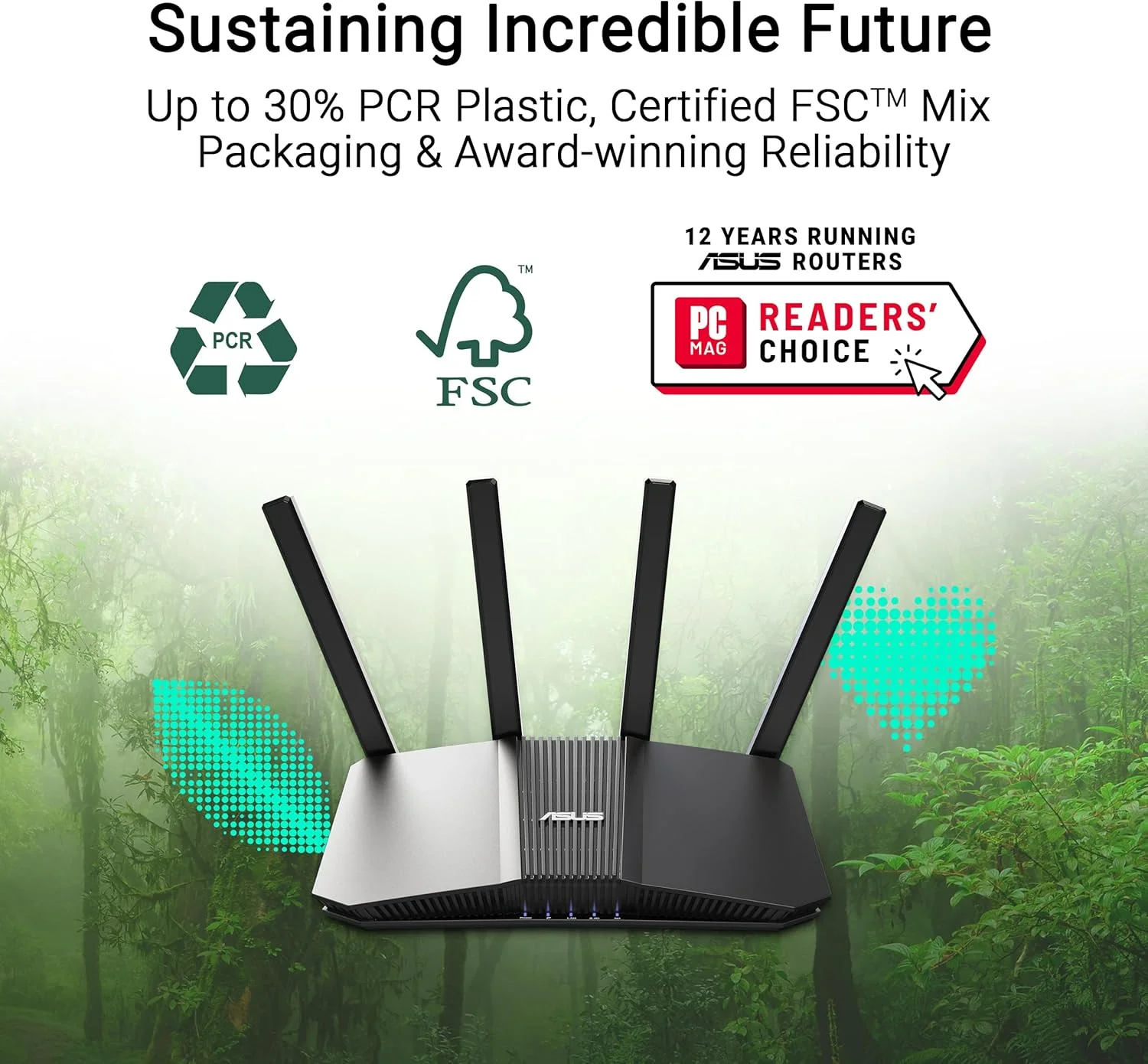 روتر هوشمند ASUS RT-BE82U دو بانده WiFi 7 (802.11be) با قابلیت توسعه AiMesh، سرعت 6500 مگابیت بر ثانیه، پنج پورت 2.5 گیگابیتی، کنترل والدین و VPN، امنیت پیشرفته شبکه