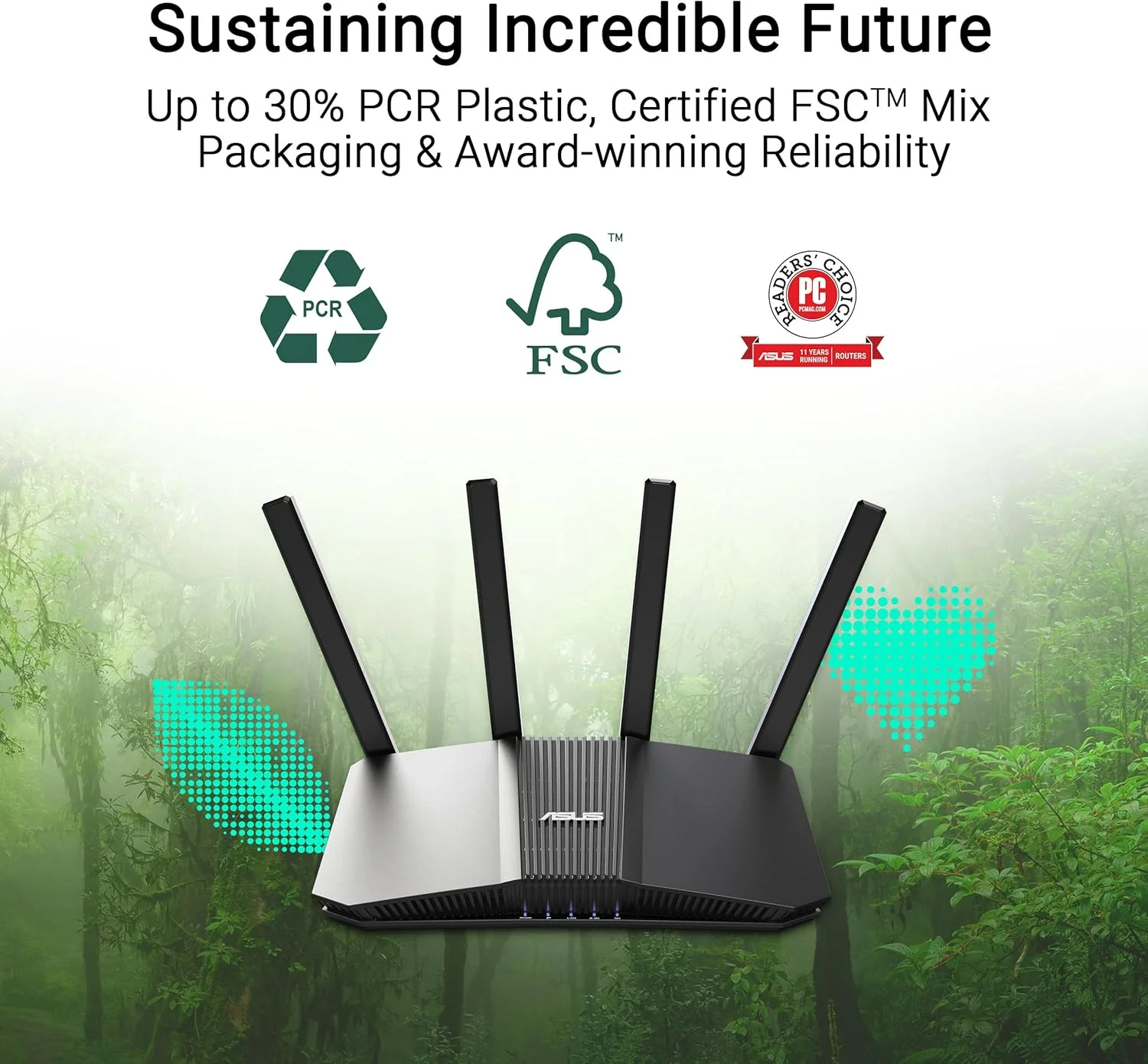روتر ASUS RT-BE58U WiFi 7 AiMesh با قابلیت توسعه، 4K-QAM، MLO، تشخیص هوش مصنوعی، پورت 2.5G WAN/LAN، چهار پورت 1G، امنیت شبکه تجاری، کنترل والدین، شبکه IoT، شبکه کودکان، شبکه VPN