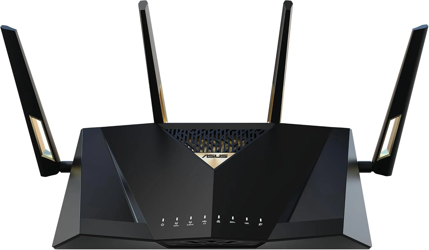 روتر ASUS RT-BE88U دو بانده WiFi 7 AiMesh با قابلیت توسعه، 4K-QAM، MLO، دو پورت 10G، SFP+، 4 پورت 2.5G، 4 پورت 1G، ظرفیت WAN/LAN 34G، امنیت شبکه، VPN داخلی