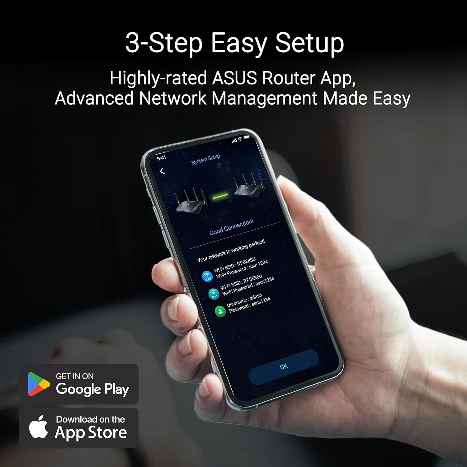 روتر ASUS RT-BE88U دو بانده WiFi 7 AiMesh با قابلیت توسعه، 4K-QAM، MLO، دو پورت 10G، SFP+، 4 پورت 2.5G، 4 پورت 1G، ظرفیت WAN/LAN 34G، امنیت شبکه، VPN داخلی