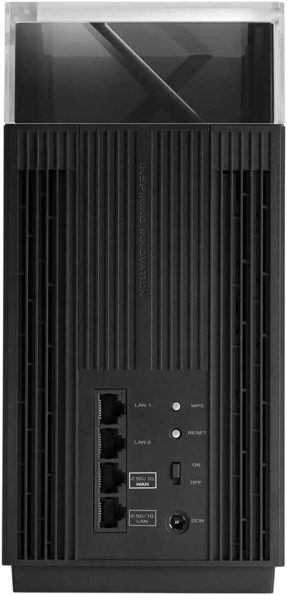 سیستم مش وای فای 6 سه بانده ASUS ZenWiFi Pro ET12 AX11000: عملکرد نهایی AXE11000 AXE، 10 آنتن داخلی، پردازنده 64 بیتی چهار هسته ای 2.0 گیگاهرتز، کنترل والدین - مشکی