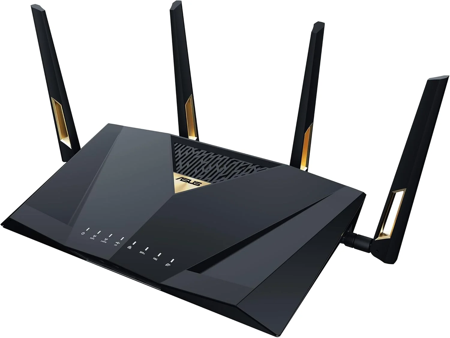 روتر ASUS RT-BE88U دو بانده WiFi 7 AiMesh با قابلیت توسعه، 4K-QAM، MLO، دو پورت 10G، SFP+، 4 پورت 2.5G، 4 پورت 1G، ظرفیت WAN/LAN 34G، امنیت شبکه، VPN داخلی