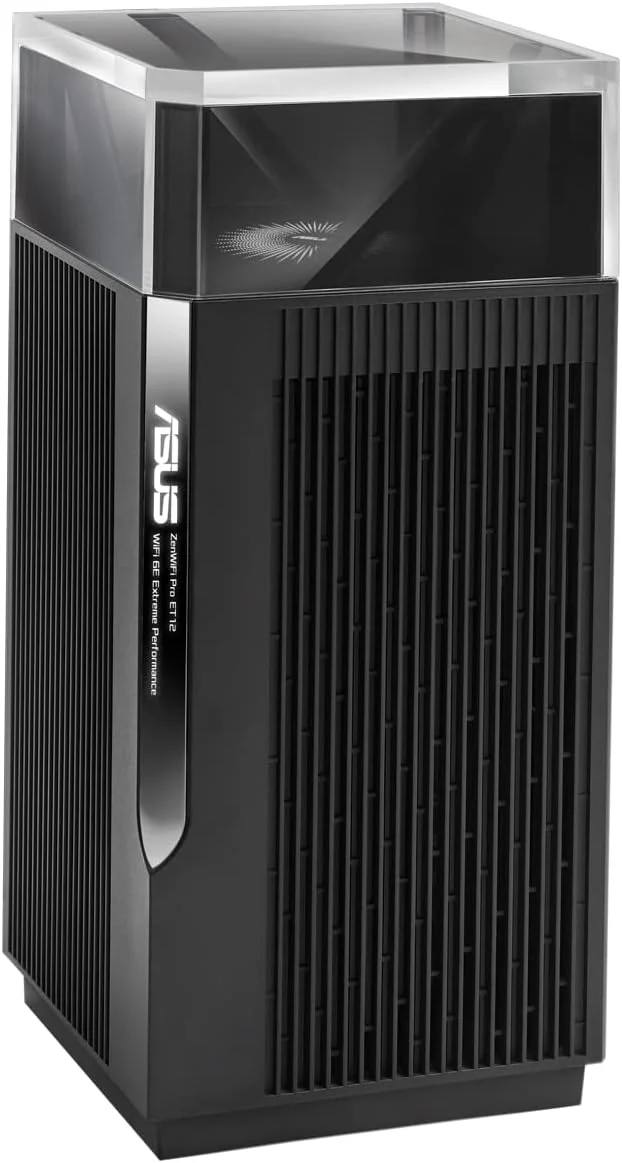 سیستم مش وای فای 6 سه بانده ASUS ZenWiFi Pro ET12 AX11000: عملکرد نهایی AXE11000 AXE، 10 آنتن داخلی، پردازنده 64 بیتی چهار هسته ای 2.0 گیگاهرتز، کنترل والدین - مشکی