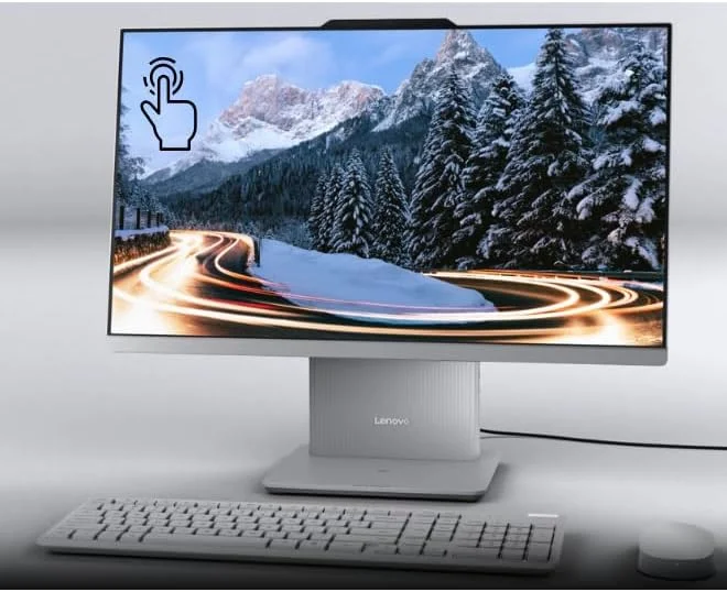 کامپیوتر همه کاره لمسی Lenovo IdeaCentre 24IRH9، پردازنده نسل سیزدهم Intel Core i7-13620H، رم 16 گیگابایتی DDR5، حافظه SSD 1 ترابایتی M.2، صفحه نمایش 23.8 اینچی FHD، بلندگوهای 3Wx2، ویندوز 11 پرو، 1 سال گارانتی لنوو (خاکستری ابری)