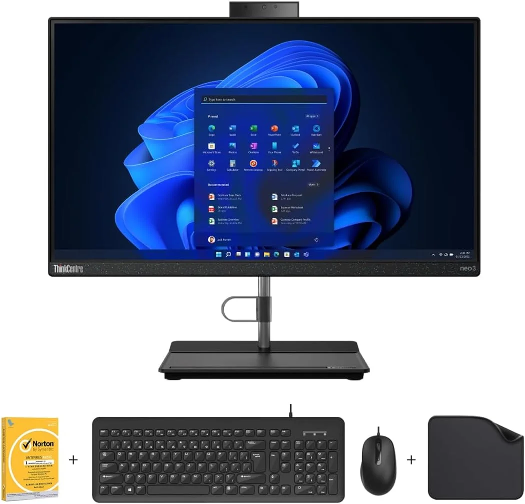 کامپیوتر همه کاره لنوو G4 (Neo 30a-22) - نسل سیزدهم پردازنده Intel Core i5-13420H | شامل کیبورد و ماوس سیمی + پد ماوس موج اول + آنتی ویروس، 8 گیگابایت رم، 512 گیگابایت SSD، ویندوز 11 پرو (ارتقا یافته)