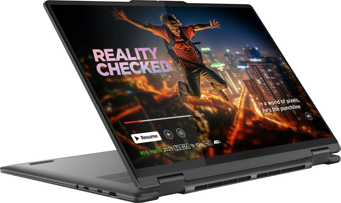 لپ تاپ لمسی 2 در 1 لنوو Yoga 7i با صفحه نمایش 16 اینچی 2K - پردازنده Intel Core Ultra 7 155U با 16 گیگابایت رم - 1 ترابایت SSD - خاکستری طوفانی