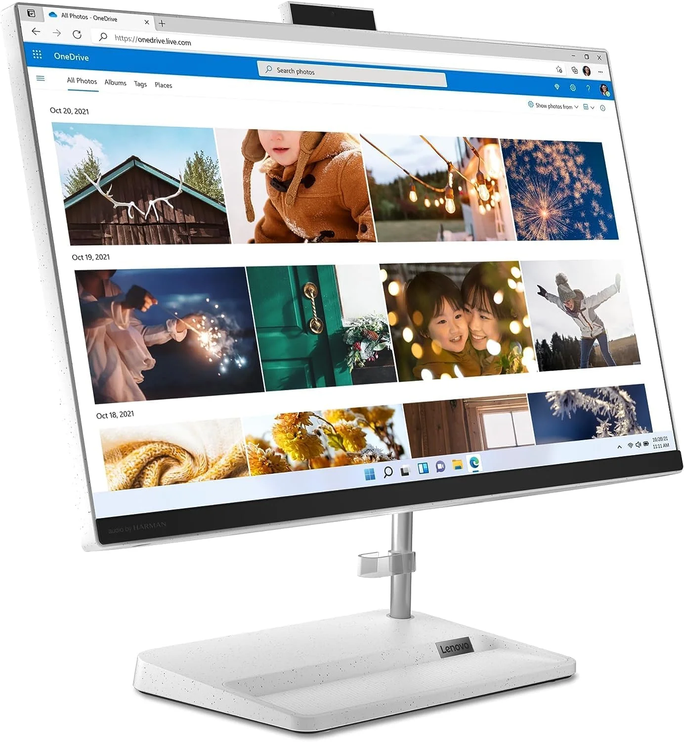 کامپیوتر همه کاره لنوو IdeaCentre AIO 3 27IAP7، صفحه نمایش 23.8 اینچی FHD، پردازنده Intel Core i7-13620H، رم 16 گیگابایتی، حافظه SSD 512 گیگابایتی، کارت گرافیک Nvidia MX550 4 گیگابایتی، انگلیسی-عربی، ویندوز 11، سفید - [F0GJ00LYAX]