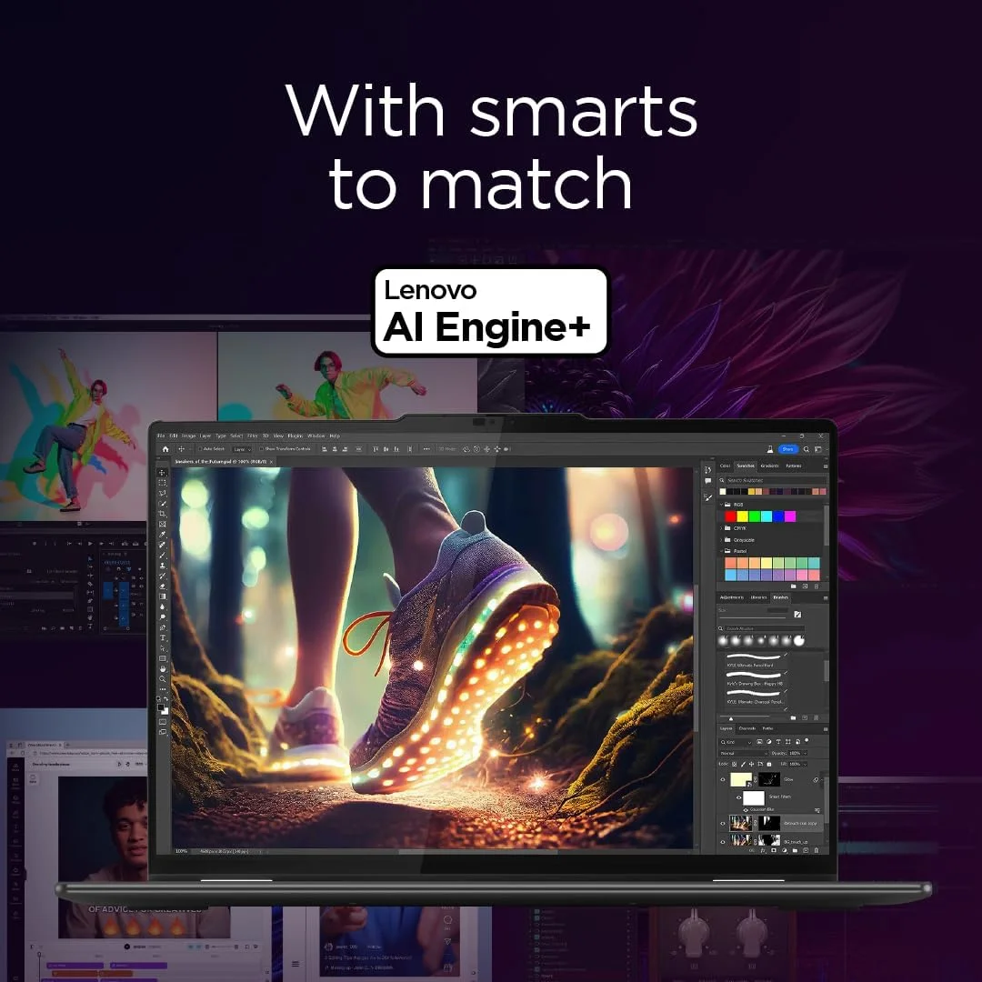 لپ تاپ 2 در 1 لنوو یوگا 7 مدل 14IML9-14 با صفحه نمایش لمسی 14 اینچی WUXGA، پردازنده Intel U7-155H، رم 16 گیگابایتی، حافظه SSD 1 ترابایتی، گرافیک Intel Arc، کیبورد انگلیسی-عربی، ویندوز 11، خاکستری طوفانی - [83DJ000NAX]