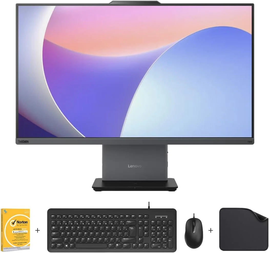 کامپیوتر همه کاره Lenovo G5 (Neo 50a-27) با پردازنده Intel Core i7-13620H | همراه با کیبورد سیمی + ماوس + پد ماوس + آنتی ویروس رایگان، 8 گیگابایت رم، 512 گیگابایت SSD، صفحه نمایش 27 اینچی، ویندوز 11 پرو (قابل ارتقا)