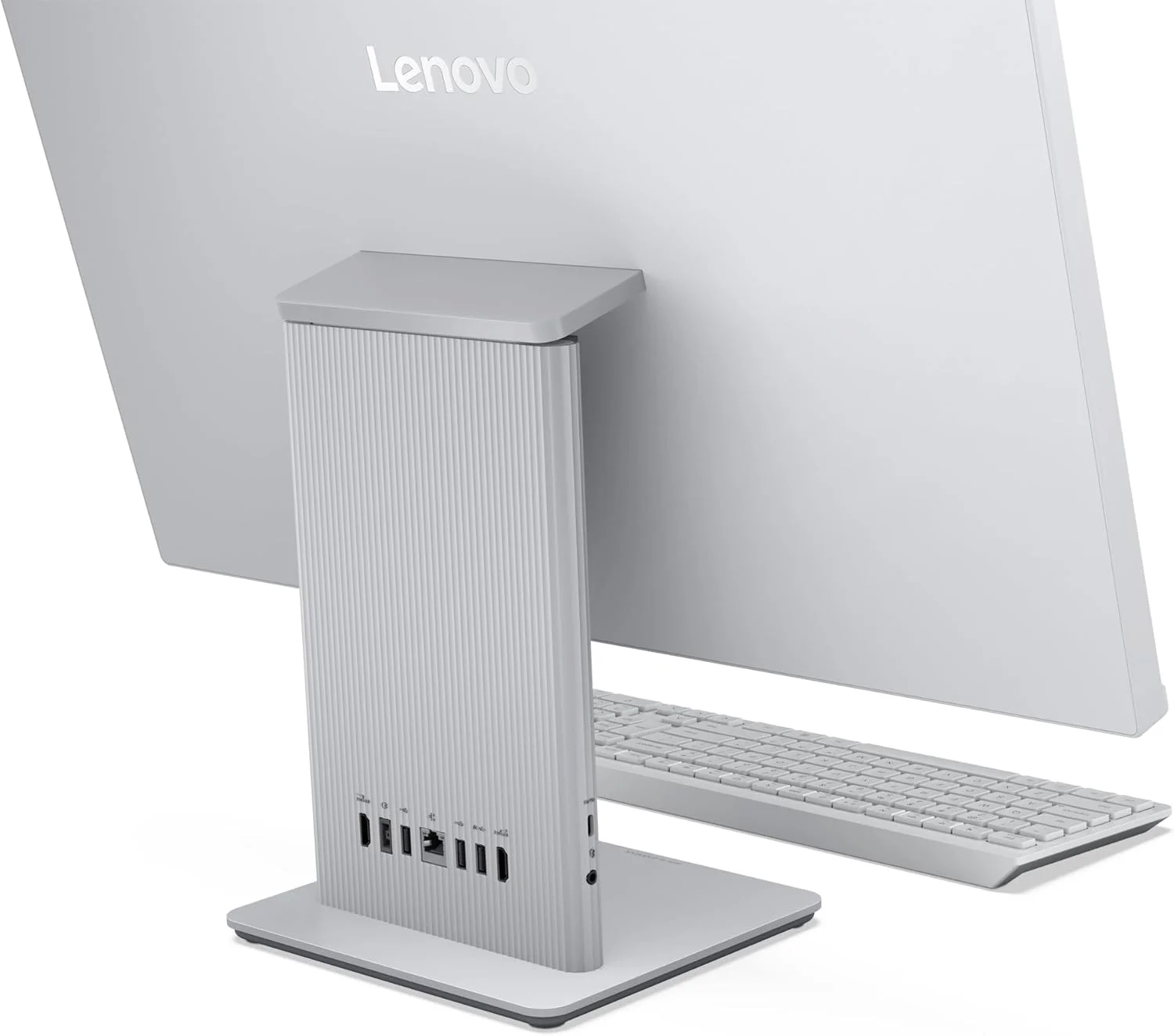 کامپیوتر همه کاره لنوو IdeaCentre AIO 27IRH9، صفحه نمایش 27 اینچی QHD IPS، پردازنده Intel Core i9-13900، رم 32 گیگابایتی، SSD 1 ترابایتی، گرافیک Intel Iris Xe، ویندوز 11، خاکستری ابری [F0HM00NNAX]