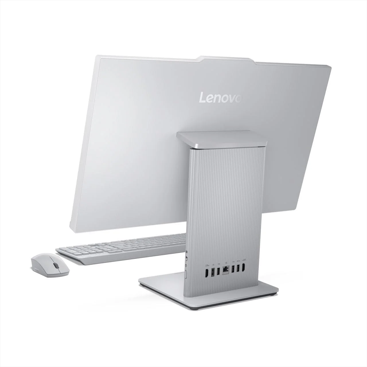 کامپیوتر همه کاره لنوو AIO 24IRH9 با صفحه نمایش لمسی 23.8 اینچی FHD Anti Glare IPS با نرخ تازه سازی 100 هرتز، پردازنده Core i5-13420H، رم 16 گیگابایتی، حافظه SSD 512 گیگابایتی، گرافیک UHD یکپارچه، بلندگوهای 2X3W HARMAN، کیبورد و ماوس بی سیم انگلیسی-عربی، ویندوز 11، خاکستری ابری [F0HN00FBAX]