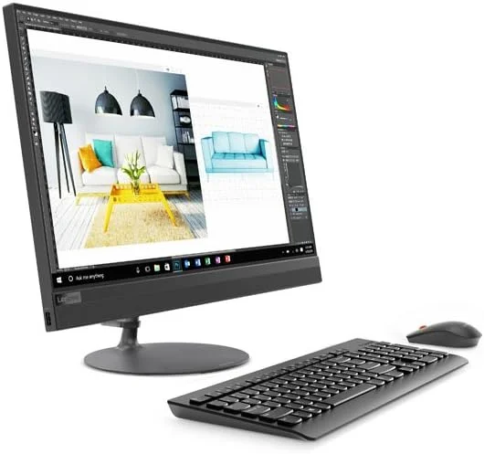 کامپیوتر همه کاره 60 سانتی متری Lenovo ideacentre AIO 520، پردازنده چهار هسته ای Intel Core i3-8100T، رم 4 گیگابایتی DDR4، حافظه 16 گیگابایتی Intel Optane، هارد دیسک 1 ترابایتی، ویندوز 10