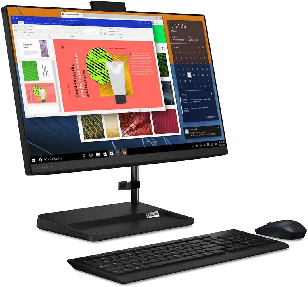 کامپیوتر رومیزی همه کاره 22 اینچی FHD لنوو IdeaCentre مدل 2022، پردازنده Intel Pentium Gold 7505، DVD-RW، وب کم، کیبورد و ماوس بی سیم، ویندوز 11 هوم، مشکی (16 گیگابایت رم | 1 ترابایت هارد دیسک) (ارتقا یافته) کامپیوتر رومیزی همه کاره 22 اینچی FHD لنوو IdeaCentre مدل 2022، پردازنده Intel Pentium Gold 7505، DVD-RW، وب کم، کیبورد و ماوس بی سیم، ویندوز 11 هوم، مشکی (16 گیگابایت رم | 1 ترابایت هارد دیسک) (ارتقا یافته)