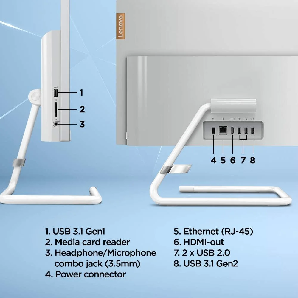 کامپیوتر همه کاره 21.5 اینچی FHD لنوو IdeaCentre AIO 3 (پردازنده AMD Ryzen 3/ رم 8 گیگابایت/ هارد دیسک 1 ترابایت/ ویندوز 10/ آفیس 2019/ کارت گرافیک AMD Radeon یکپارچه/ دوربین HD 720p/ کیبورد و ماوس بیسیم) سفید مه آلود F0EX0082IN کامپیوتر همه کاره 21.5 اینچی FHD لنوو IdeaCentre AIO 3 (پردازنده AMD Ryzen 3/ رم 8 گیگابایت/ هارد دیسک 1 ترابایت/ ویندوز 10/ آفیس 2019/ کارت گرافیک AMD Radeon یکپارچه/ دوربین HD 720p/ کیبورد و ماوس بیسیم) سفید مه آلود F0EX0082IN
