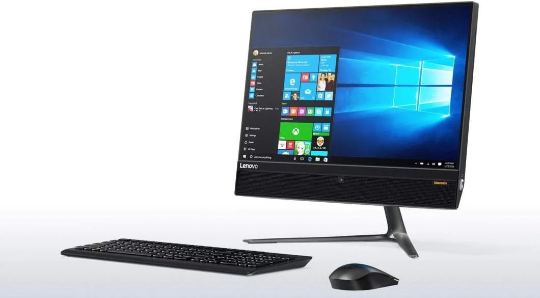 کامپیوتر همه کاره لنوو IdeaCentre AIO 510 - پردازنده Intel Core i5-7400، صفحه لمسی 22 اینچ، 1 ترابایت، 6 گیگابایت رم، 2 گیگابایت کارت گرافیک، DOS، مشکی