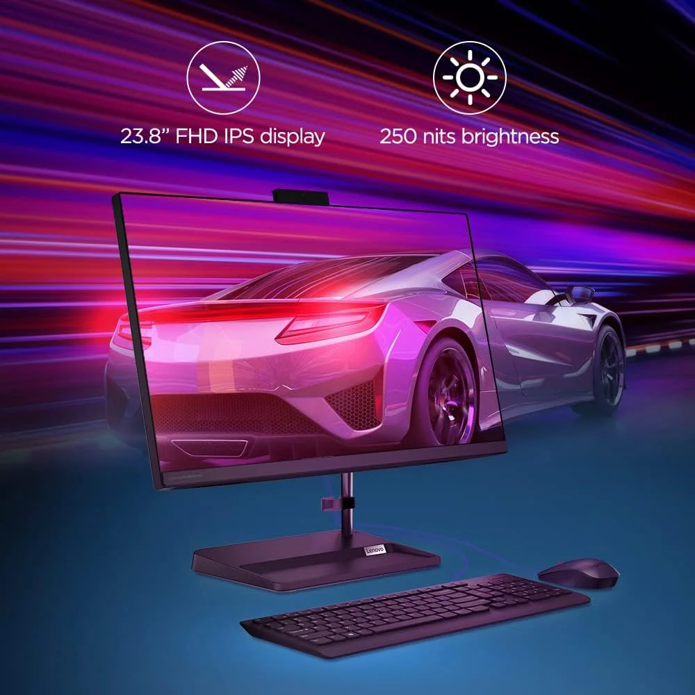 کامپیوتر همه کاره لنوو IdeaCentre AIO 3 نسل 11 اینتل i5 با صفحه نمایش لمسی 23.8 اینچی FHD IPS بدون حاشیه از 3 طرف، دارای الکسا (8 گیگابایت رم/512 گیگابایت SSD/ویندوز 11/آفیس 21/دوربین HD/کیبورد و ماوس بی سیم) F0G0015PIN کامپیوتر همه کاره لنوو IdeaCentre AIO 3 نسل 11 اینتل i5 با صفحه نمایش لمسی 23.8 اینچی FHD IPS بدون حاشیه از 3 طرف، دارای الکسا (8 گیگابایت رم/512 گیگابایت SSD/ویندوز 11/آفیس 21/دوربین HD/کیبورد و ماوس بی سیم) F0G0015PIN