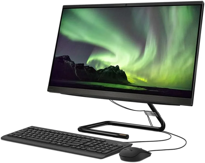 کامپیوتر همه کاره 27 اینچی لنوو IdeaCentre AIO 3 - (پردازنده Intel Core i5، رم 8 گیگابایتی، هارد دیسک 1 ترابایتی، ویندوز 10 هوم) - کامپیوتر All-in-One، ماوس و کیبورد سیمی (مشکی تجاری)