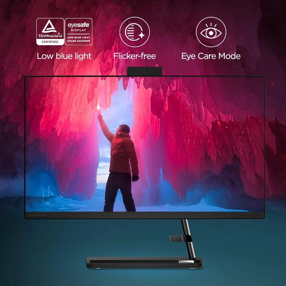 کامپیوتر همه کاره لنوو IdeaCentre AIO 3 با پردازنده نسل 11 اینتل Core i3، صفحه نمایش 21.5 اینچی FHD IPS بدون حاشیه در 3 طرف، دارای الکسا (8 گیگابایت رم/512 گیگابایت SSD/ویندوز 11/آفیس 2021/وب کم HD 720p/بلندگوها/کیبورد و ماوس سیمی) کامپیوتر همه کاره لنوو IdeaCentre AIO 3 با پردازنده نسل 11 اینتل Core i3، صفحه نمایش 21.5 اینچی FHD IPS بدون حاشیه در 3 طرف، دارای الکسا (8 گیگابایت رم/512 گیگابایت SSD/ویندوز 11/آفیس 2021/وب کم HD 720p/بلندگوها/کیبورد و ماوس سیمی)
