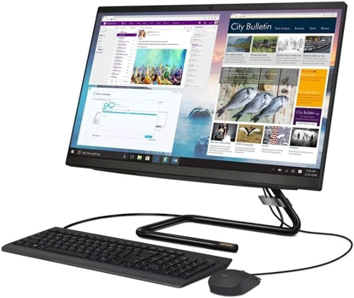 کامپیوتر همه کاره لنوو IdeaCentre A340، صفحه لمسی 23.8 اینچی، نسل نهم پردازنده Intel Core i3، حافظه 8 گیگابایتی، هارد دیسک 1 ترابایتی، ویندوز 10 کامپیوتر همه کاره لنوو IdeaCentre A340، صفحه لمسی 23.8 اینچی، نسل نهم پردازنده Intel Core i3، حافظه 8 گیگابایتی، هارد دیسک 1 ترابایتی، ویندوز 10