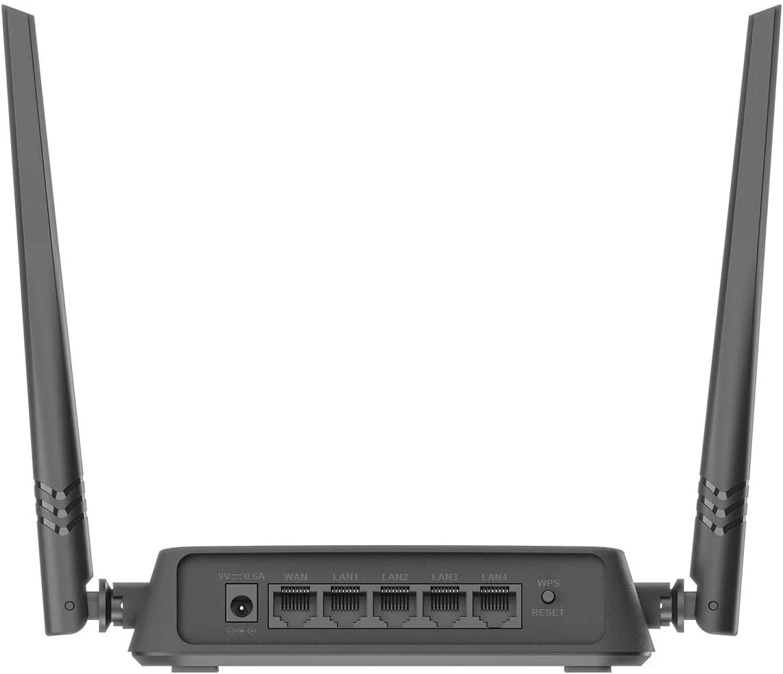 روتر بی سیم تک باند D-Link DIR-612 Wireless N300 2.4 گیگاهرتز با 2 آنتن خارجی 5 dBi - مشکی
