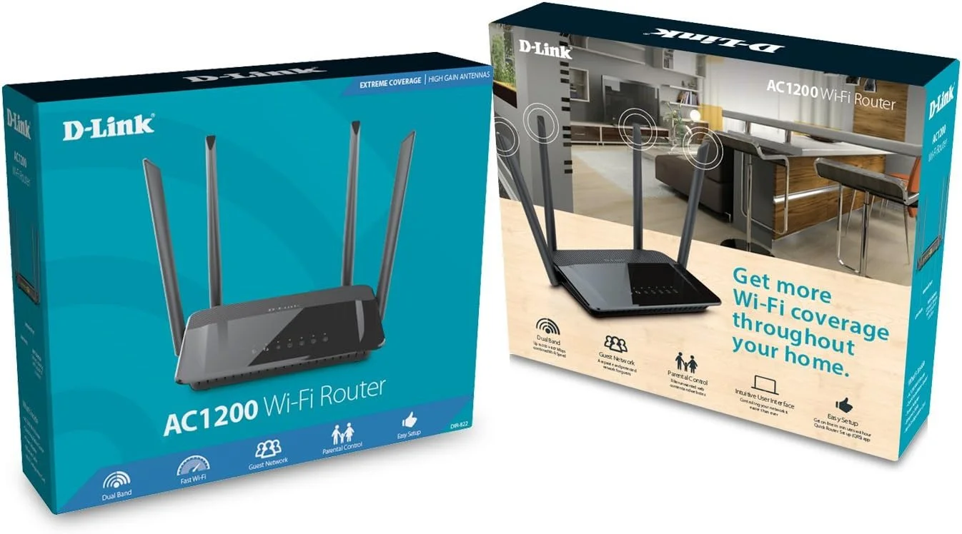 روتر وای فای دوبانده AC1200 دی لینک مدل DIR822
