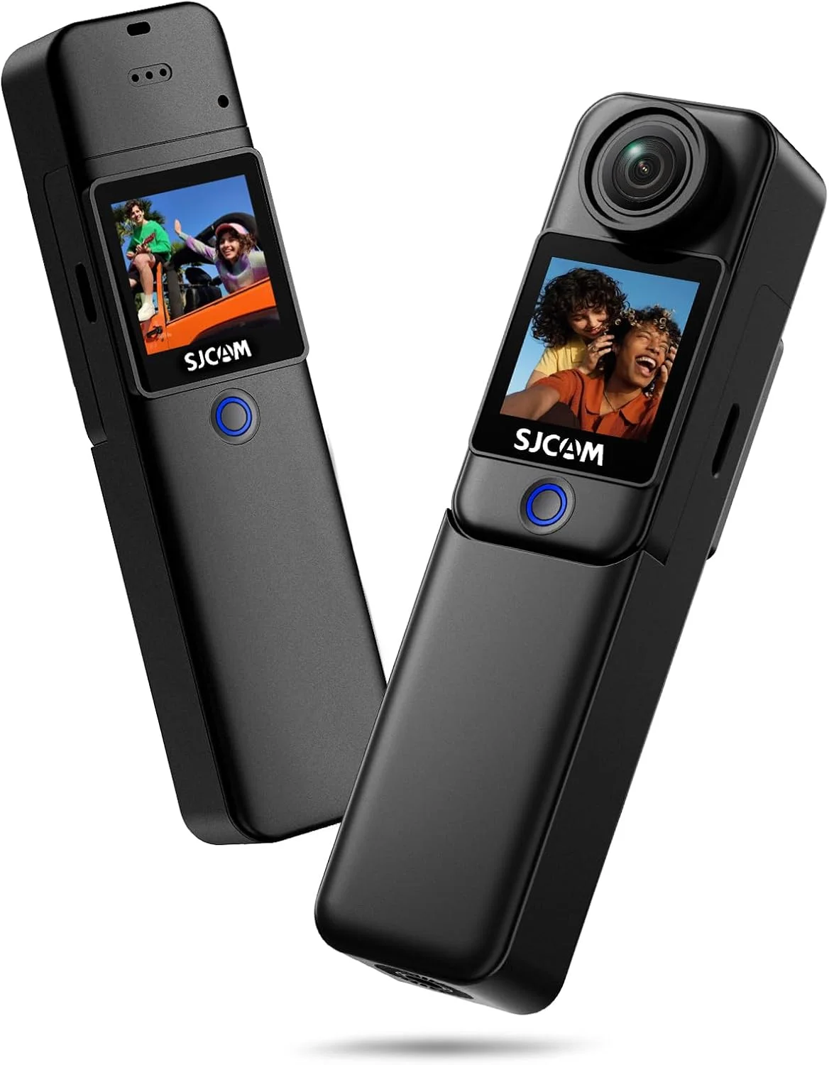 دوربین اکشن SJCAM C300 4K30fps، دوربین ورزشی با دو صفحه لمسی 1.33 اینچی، دوربین کلاه ایمنی 20 مگاپیکسلی با وای فای دوگانه 2.4G/5G، دوربین ضد آب 6 محوره EIS تا عمق 30 متری با دو باتری 2800 + 1000 میلی آمپر ساعت (مشکی)