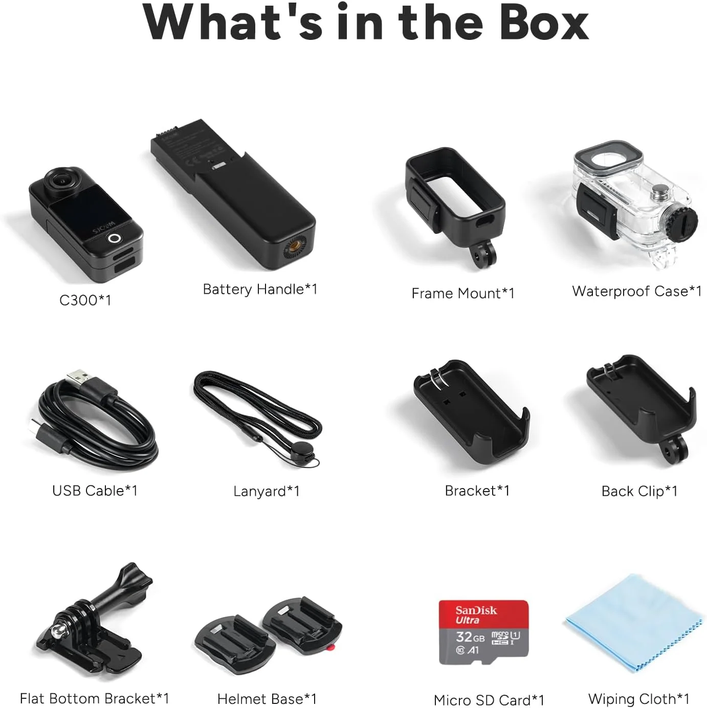 دوربین اکشن SJCAM C300 4K30fps، دوربین ورزشی با دو صفحه لمسی 1.33 اینچی، دوربین کلاه ایمنی 20 مگاپیکسلی با وای فای دوگانه 2.4G/5G، دوربین ضد آب 6 محوره EIS تا عمق 30 متری با دو باتری 2800 + 1000 میلی آمپر ساعت (مشکی) دوربین اکشن SJCAM C300 4K30fps، دوربین ورزشی با دو صفحه لمسی 1.33 اینچی، دوربین کلاه ایمنی 20 مگاپیکسلی با وای فای دوگانه 2.4G/5G، دوربین ضد آب 6 محوره EIS تا عمق 30 متری با دو باتری 2800 + 1000 میلی آمپر ساعت (مشکی)