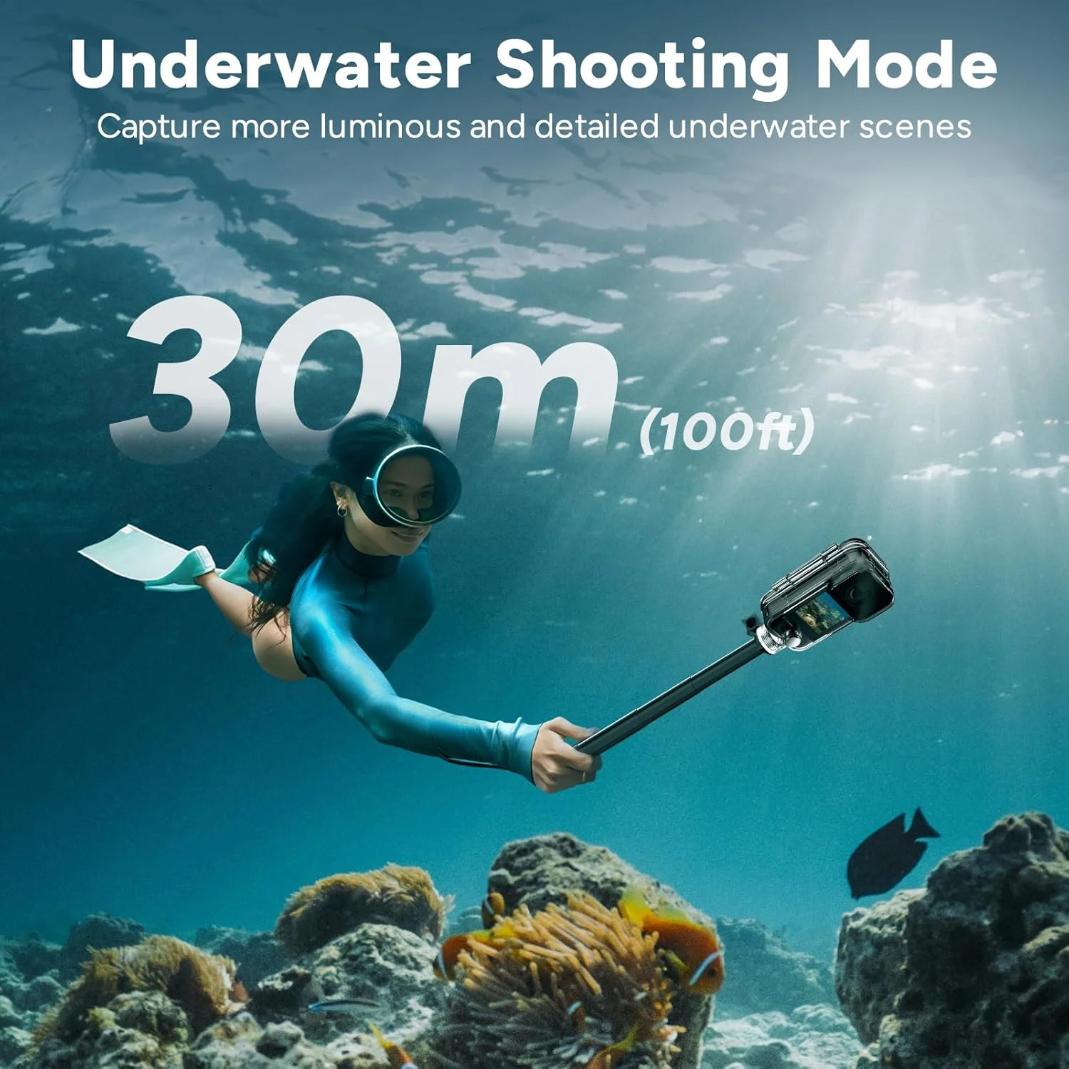 دوربین اکشن SJCAM C300 4K، عمر باتری 7 ساعته، تثبیت کننده 6 محوره، دوربین ورزشی با صفحه نمایش لمسی دوگانه، ضد آب تا 30 متر، دوربین ولاگینگ با کیت لوازم جانبی، مشکی، هدیه با کارت 64 گیگابایتی