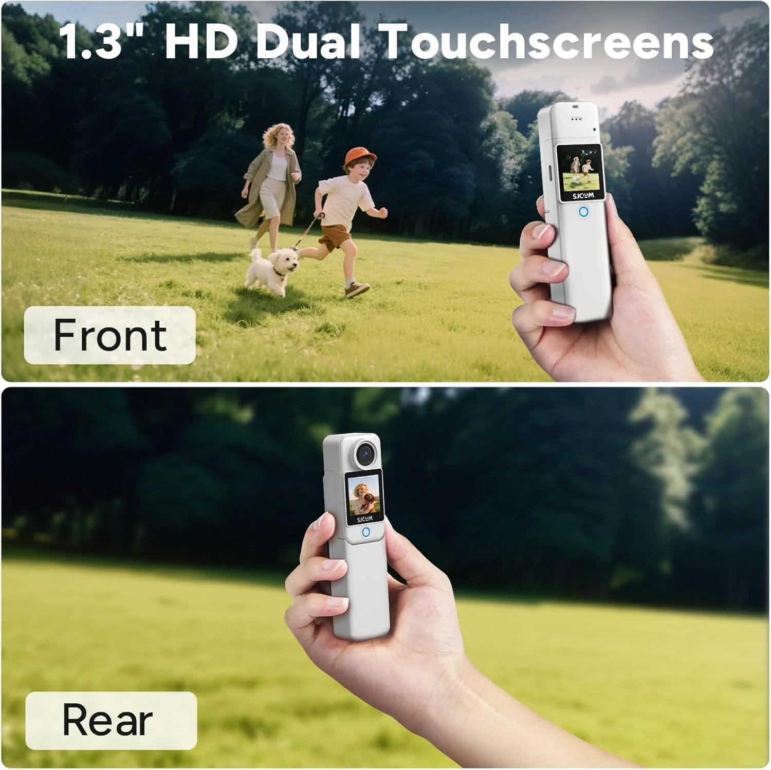 دوربین جیبی SJCAM C300 4K، باتری 3800mAh، دوربین اکشن تثبیت کننده 6 محوره، دوربین بدنه دو صفحه لمسی، ضد آب، مناسب برای ولاگ و پخش زنده، با کیت های نصب کلاه ایمنی، سفید دوربین جیبی SJCAM C300 4K، باتری 3800mAh، دوربین اکشن تثبیت کننده 6 محوره، دوربین بدنه دو صفحه لمسی، ضد آب، مناسب برای ولاگ و پخش زنده، با کیت های نصب کلاه ایمنی، سفید