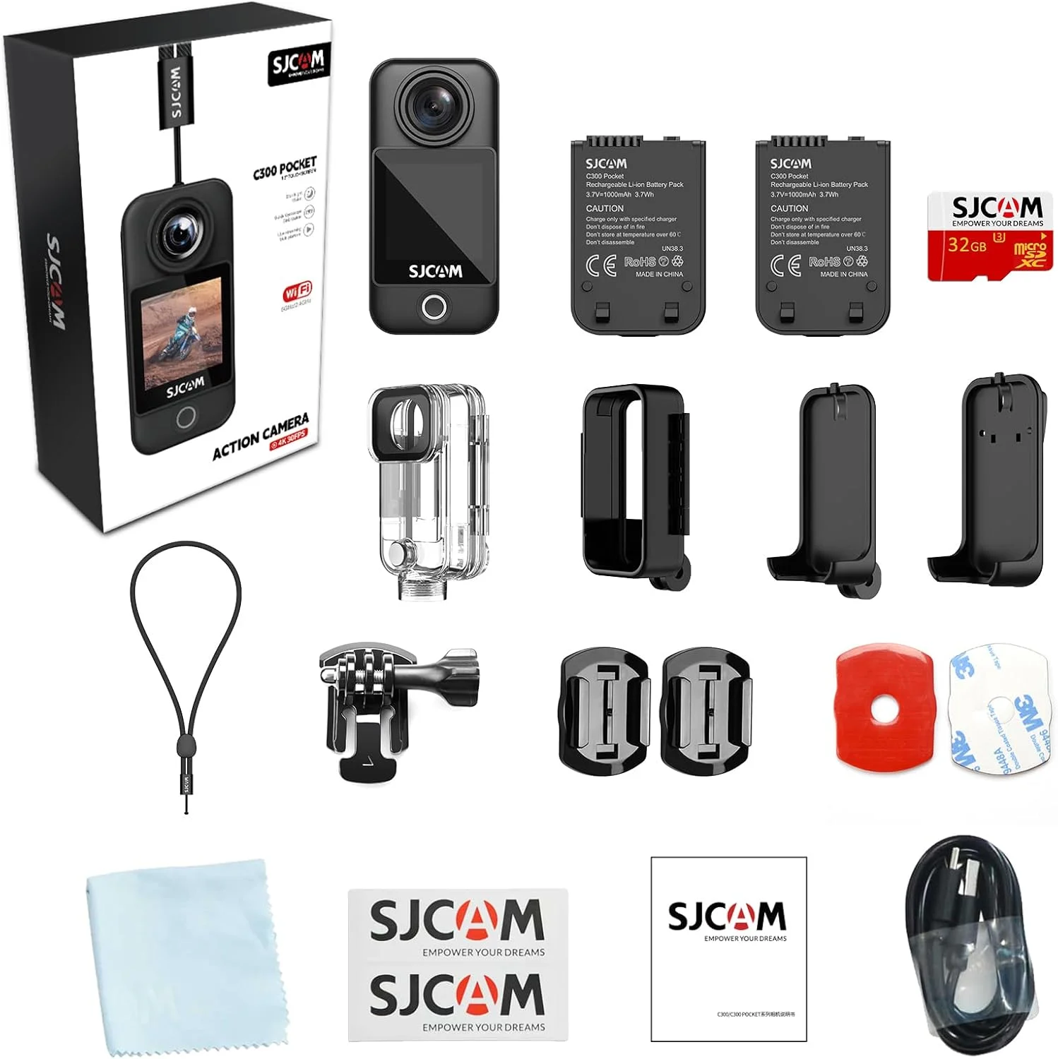 دوربین اکشن جیبی SJCAM C300 با کیفیت 4K30fps، دوربین ورزشی با صفحه لمسی 1.33 اینچی، وای فای دوگانه 2.4G/5G، دوربین کلاه ایمنی 20 مگاپیکسلی، دوربین ضد آب 6 محوره یخی زیر آب 30 متر/98 فوت دوربین اکشن جیبی SJCAM C300 با کیفیت 4K30fps، دوربین ورزشی با صفحه لمسی 1.33 اینچی، وای فای دوگانه 2.4G/5G، دوربین کلاه ایمنی 20 مگاپیکسلی، دوربین ضد آب 6 محوره یخی زیر آب 30 متر/98 فوت