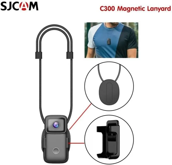 بند گردنی مغناطیسی SJCAM C300 با گیره پشتی | پاسخگویی به نیازهای فیلمبرداری و تولید ولاگ برای نمایش دیدگاه اول شخص و سوم شخص عالی | مشکی… بند گردنی مغناطیسی SJCAM C300 با گیره پشتی | پاسخگویی به نیازهای فیلمبرداری و تولید ولاگ برای نمایش دیدگاه اول شخص و سوم شخص عالی | مشکی…