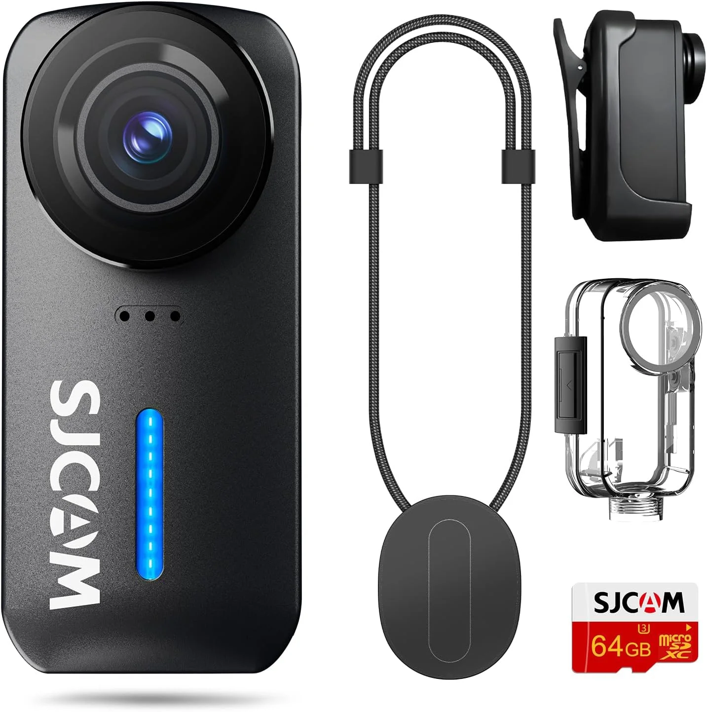 دوربین اکشن مینی مغناطیسی SJCAM C110+ 4K 200 دقیقه | دوربین بدنه کارت حافظه 64 گیگابایتی