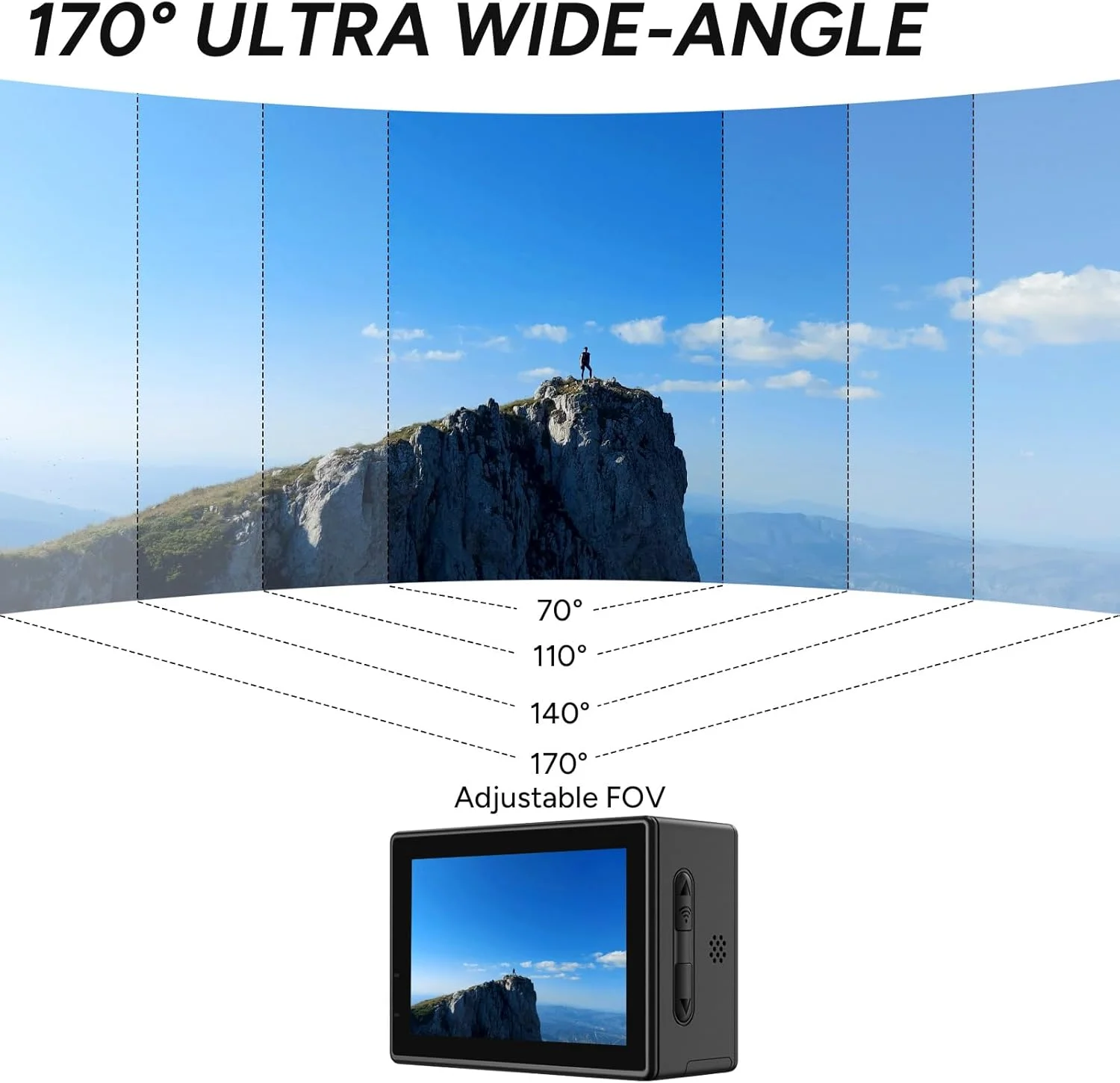 دوربین اکشن ارتقا یافته SJCAM SJ4000 با صفحه نمایش دوگانه 4K30FPS Ultra HD دوربین ضد آب زیر آب 170 درجه زاویه دید گسترده دوربین کلاه ایمنی WiFi با 2 باتری و لوازم جانبی برای موتورسیکلت ولاگ