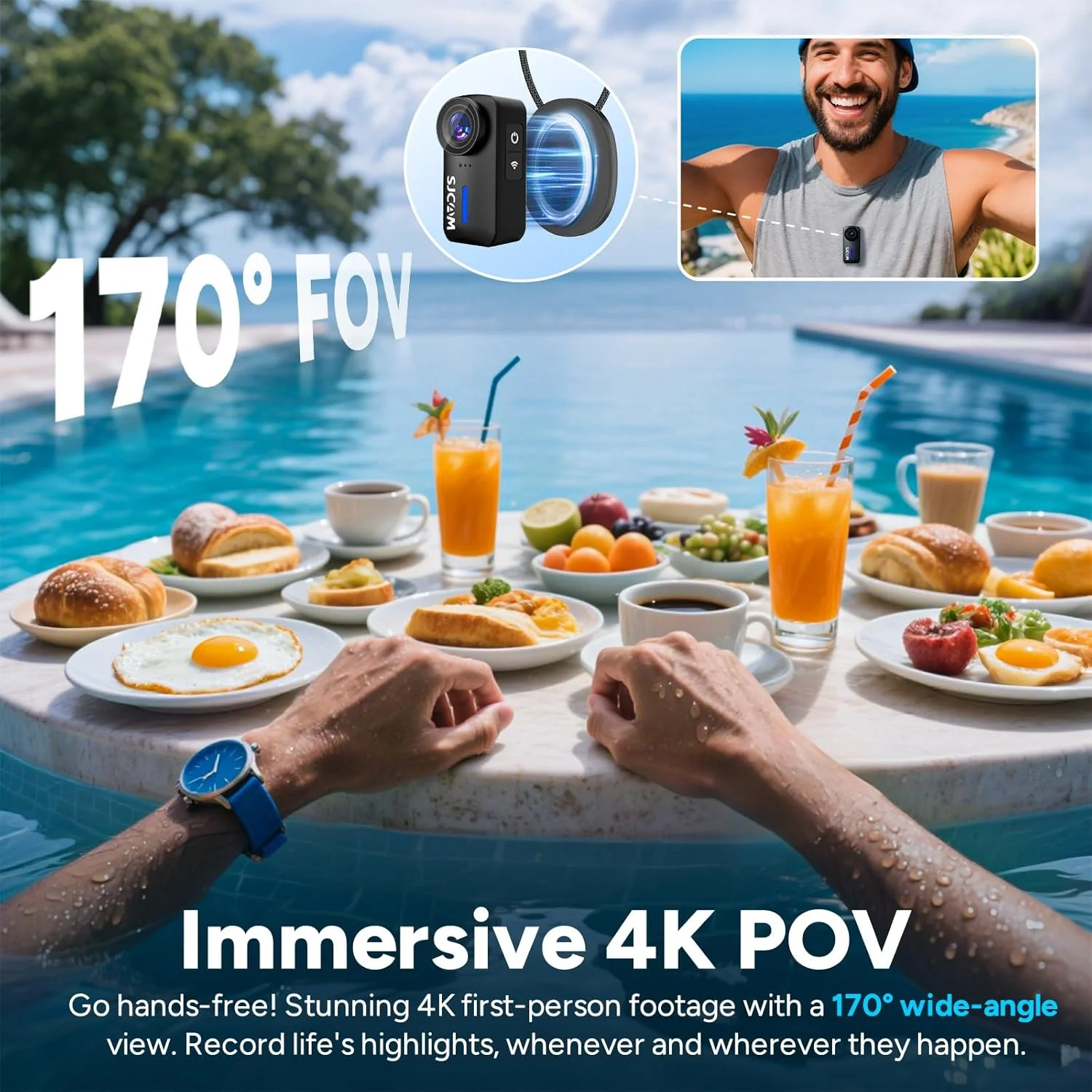 دوربین اکشن مغناطیسی SJCAM C110Plus، دوربین اکشن جیبی 4K POV، میدان دید 170 درجه، تثبیت کننده 6 محوره، دوربین کوچک بدنه، ضد آب، دوربین پوشیدنی برای ورزش های مسافرتی، میکروفون داخلی برای وبلاگ نویسی، با پایه کلاه ایمنی، مشکی دوربین اکشن مغناطیسی SJCAM C110Plus، دوربین اکشن جیبی 4K POV، میدان دید 170 درجه، تثبیت کننده 6 محوره، دوربین کوچک بدنه، ضد آب، دوربین پوشیدنی برای ورزش های مسافرتی، میکروفون داخلی برای وبلاگ نویسی، با پایه کلاه ایمنی، مشکی