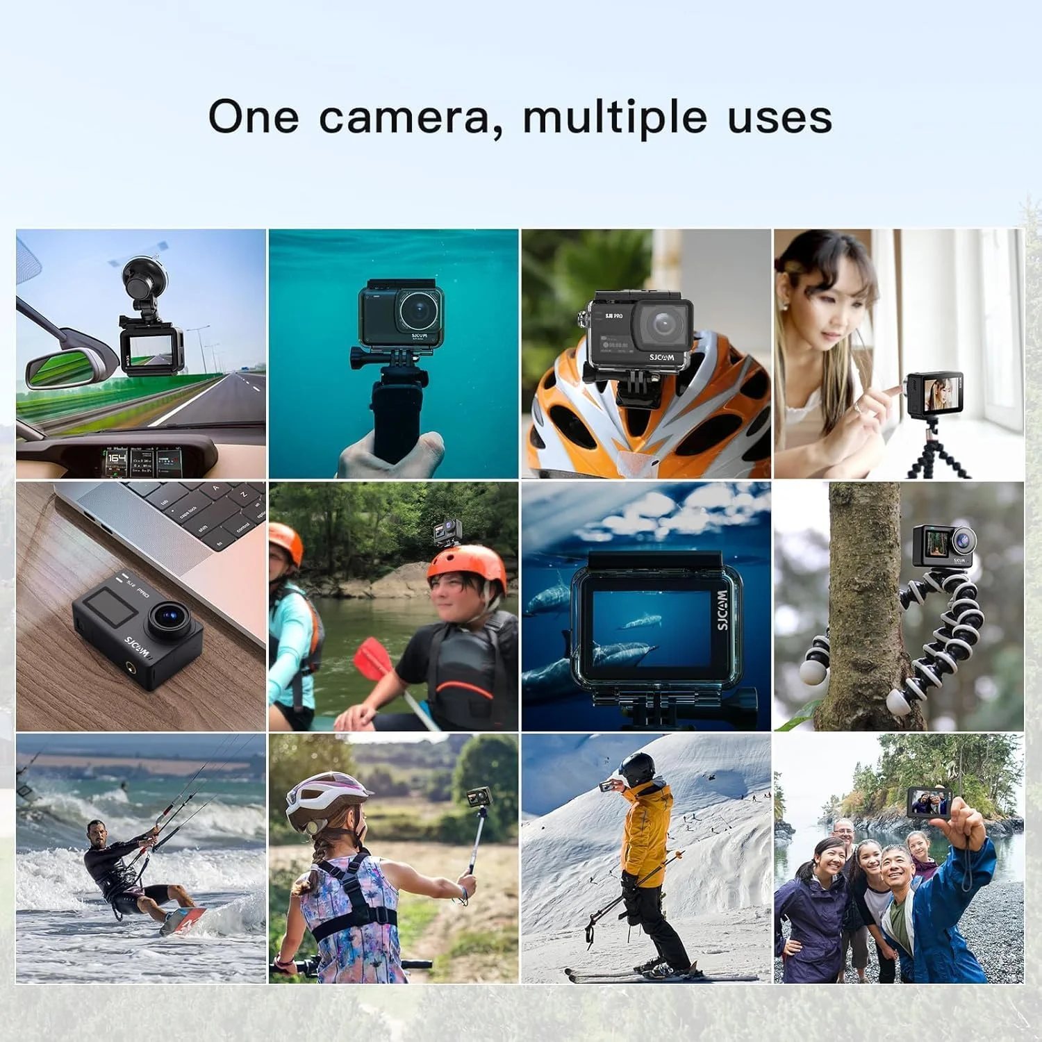 دوربین اکشن SJCAM SJ8Pro 4K60fps، دوربین ورزشی WiFi/کنترل از راه دور/صفحه لمسی 170 درجه FOV، زوم 8X، تثبیت کننده 6 محوره، دوربین زیر آب 40 متری با کارت SD 32 گیگابایتی و کیت کلاه ایمنی دوربین اکشن SJCAM SJ8Pro 4K60fps، دوربین ورزشی WiFi/کنترل از راه دور/صفحه لمسی 170 درجه FOV، زوم 8X، تثبیت کننده 6 محوره، دوربین زیر آب 40 متری با کارت SD 32 گیگابایتی و کیت کلاه ایمنی