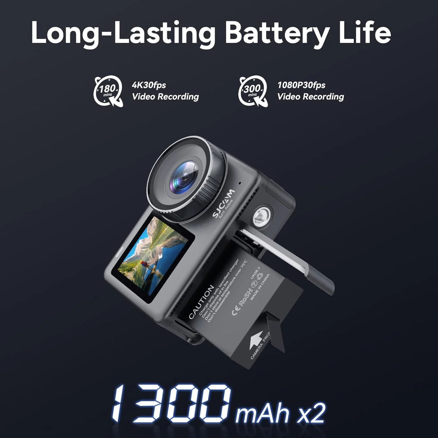 دوربین اکشن SJCAM SJ11 4K با زاویه دید 154 درجه، HDR فعال، ضد آب تا عمق 30 متر، تثبیت کننده تصویر، دوربین ورزشی موتور سیکلت، کنترل از راه دور، وای فای 5G، زوم 8X، صفحه لمسی، بسته لوازم جانبی کلاه ایمنی