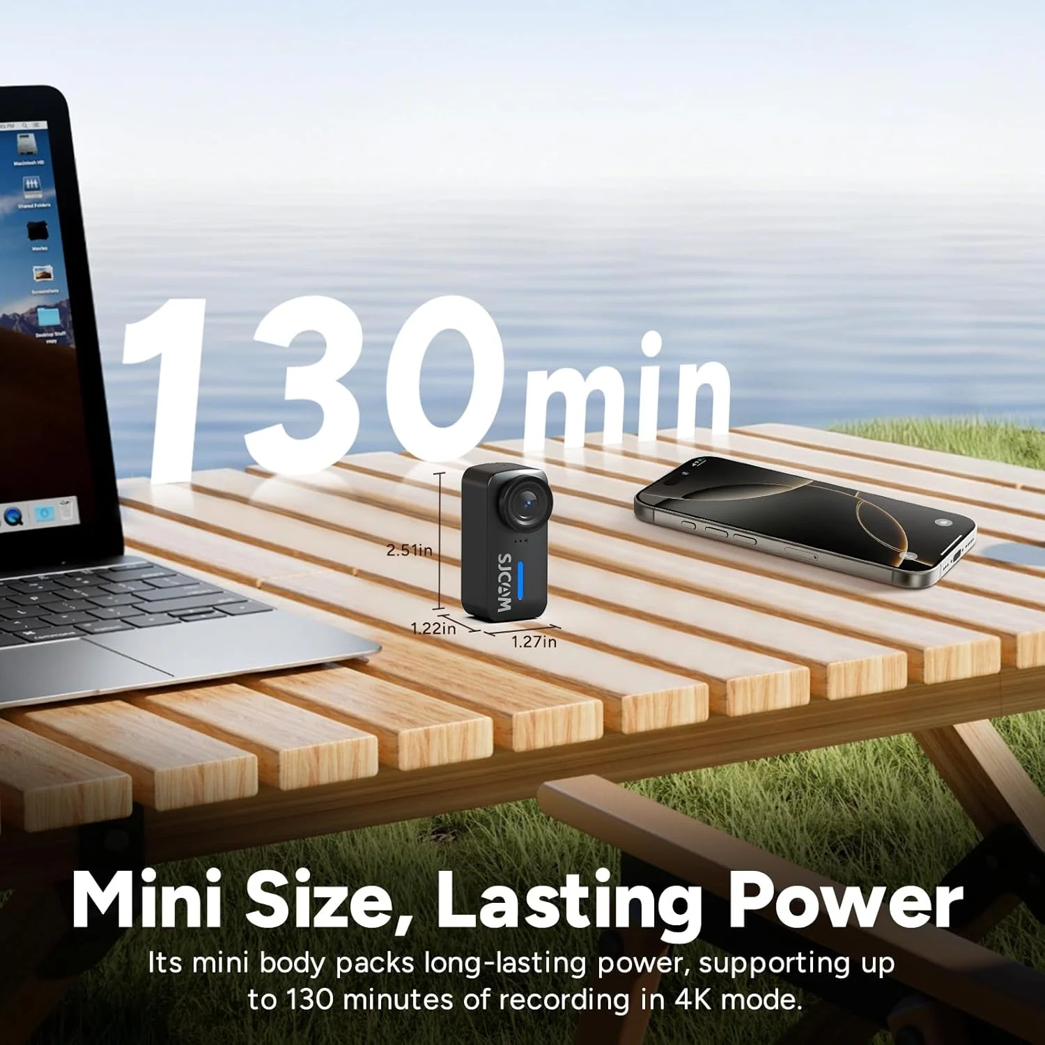 دوربین اکشن جیبی SJCAM C110+ Magnetic Combo، دوربین POV 4K، زاویه دید 170 درجه، تثبیت کننده 6 محوره، دوربین کوچک بدنه، ضد آب، پوشیدنی، POV قابل حمل، دارای بلندگو و میکروفون داخلی برای ولاگینگ، با کیت نصب کلاه ایمنی، مشکی