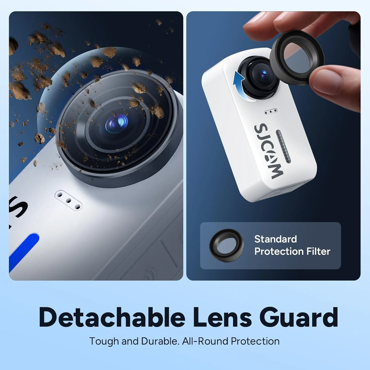 دوربین اکشن جیبی 4K مدل SJCAM C110Plus، زاویه دید 170 درجه، تثبیت کننده 6 محوره، دوربین کوچک بدنه، ضد آب، قابل پوشیدن، POV قابل حمل، دارای بلندگو و میکروفون داخلی برای ولاگینگ، همراه با کیت نصب کلاه ایمنی، سفید دوربین اکشن جیبی 4K مدل SJCAM C110Plus، زاویه دید 170 درجه، تثبیت کننده 6 محوره، دوربین کوچک بدنه، ضد آب، قابل پوشیدن، POV قابل حمل، دارای بلندگو و میکروفون داخلی برای ولاگینگ، همراه با کیت نصب کلاه ایمنی، سفید