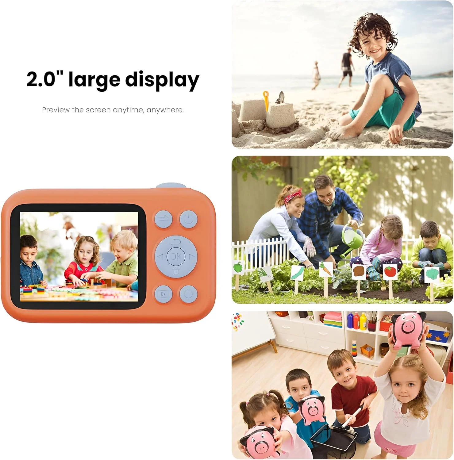 دوربین ورزشی SJCAM مدل FunCam Plus نارنجی صفحه نمایش 2.4 اینچ دوربین ورزشی SJCAM مدل FunCam Plus نارنجی صفحه نمایش 2.4 اینچ