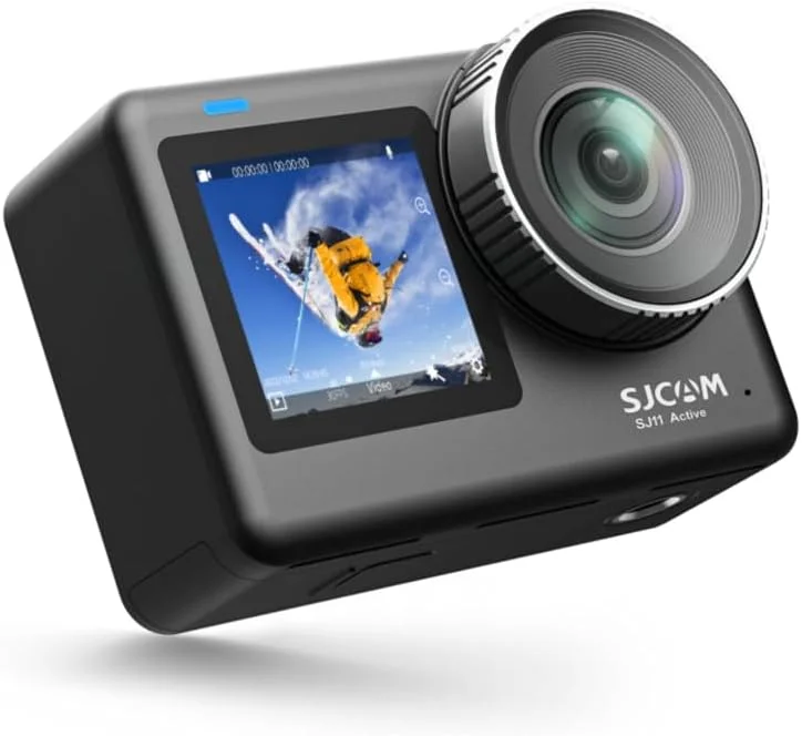 دوربین اکشن ضد آب SJCAM SJ11 Active 4K 30FPS با بدنه ضدآب تا 5 متر، لرزشگیر ژیروسکوپ 6 محوره، صفحه لمسی 2.33 اینچی، وای فای دوگانه 2.4G و 5GHz و پشتیبانی از پخش زنده