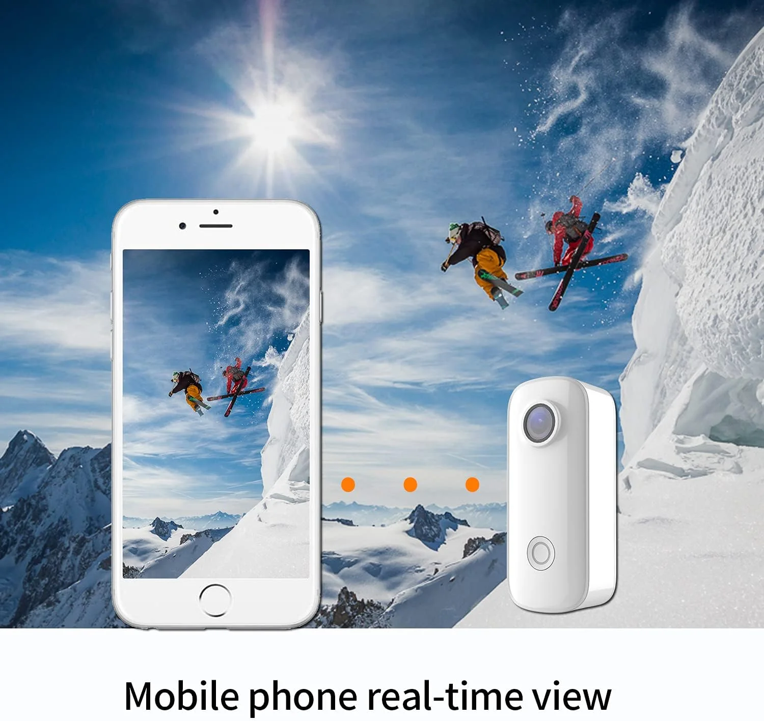 دوربین اکشن SJCAM C100 با کیفیت 1080P و سرعت 30 فریم بر ثانیه، ضد آب تا عمق 30 متر، بدنه مغناطیسی | وای فای 2.4 گیگاهرتز | پورت Micro-USB | حالت منظره | حالت پرتره | وب کم | سفید