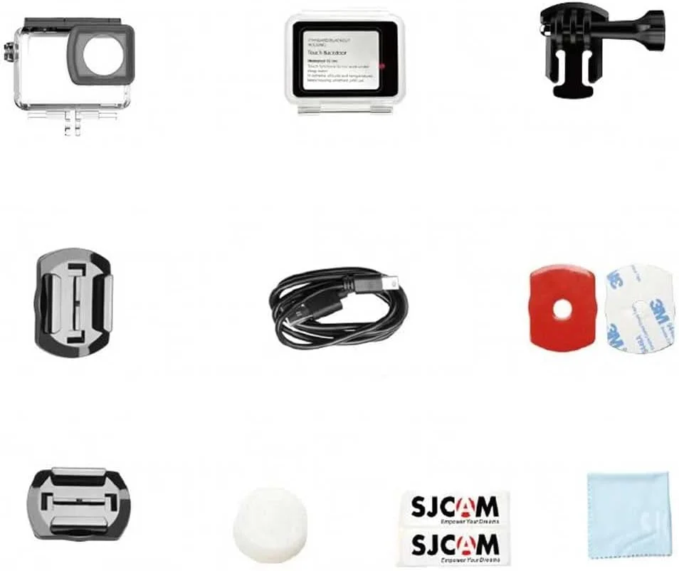 دوربین اکشن دو صفحه نمایش SJCAM SJ8 4K 30FPS 12MP ضد آب WiFi دید در شب صفحه لمسی 2.33 اینچی دوربین های ورزشی