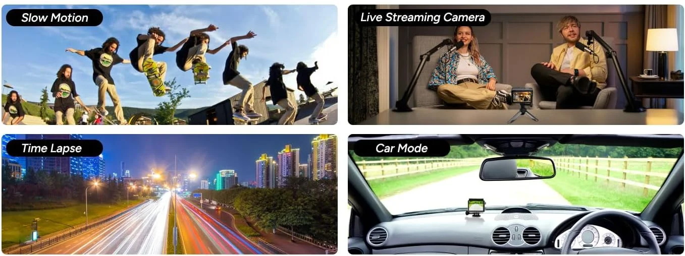 دوربین اکشن ضد آب SJCAM SJ11 Active 4K 30FPS با بدنه ضدآب تا 5 متر، لرزشگیر ژیروسکوپ 6 محوره، صفحه لمسی 2.33 اینچی، وای فای دوگانه 2.4G و 5GHz و پشتیبانی از پخش زنده