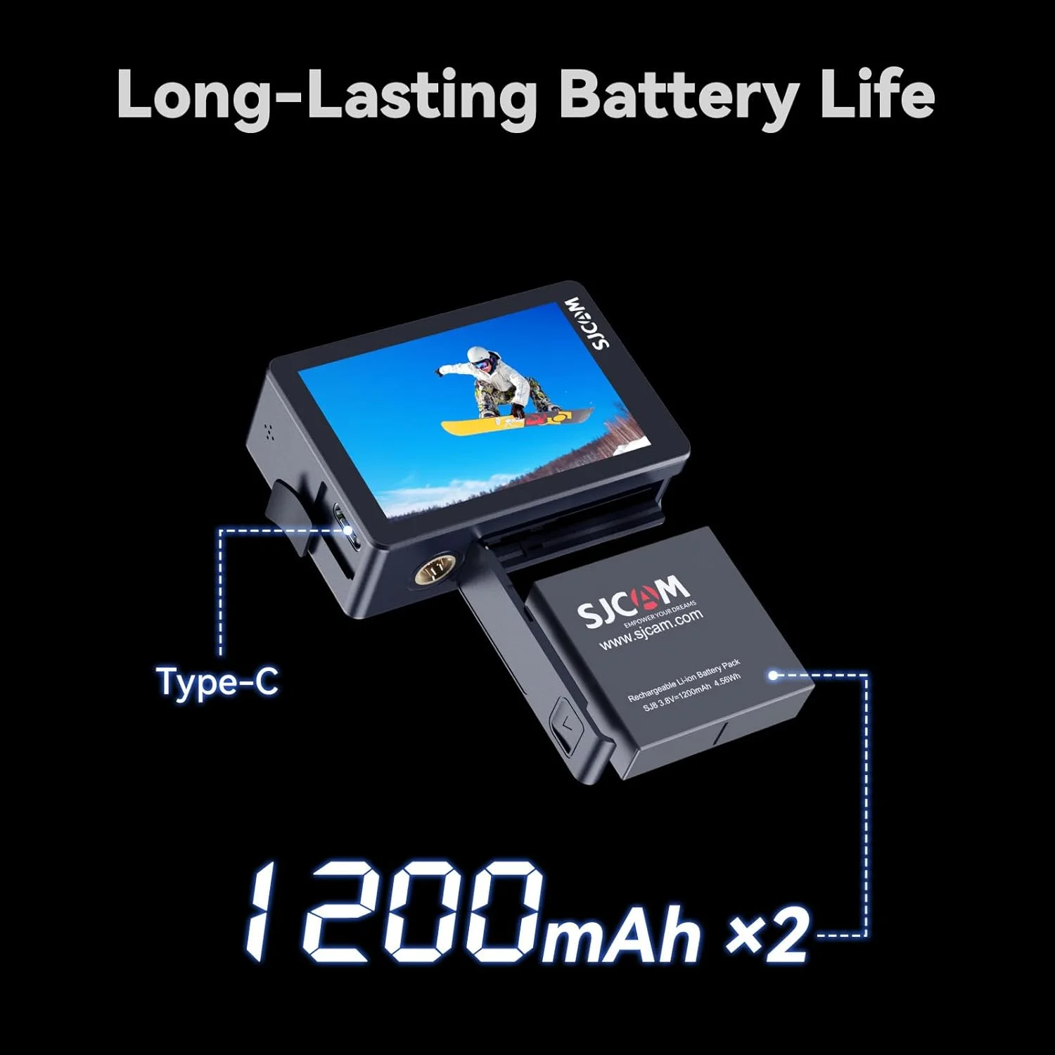 دوربین اکشن SJCAM SJ8PRO 4K60fps با تثبیت کننده، زاویه دید گسترده 170 درجه، دوربین ضد آب 131 فوتی با کنترل از راه دور، زوم آهسته 8X، دوربین ضد آب کلاه ایمنی برای موتور سیکلت/غواصی، صفحه لمسی