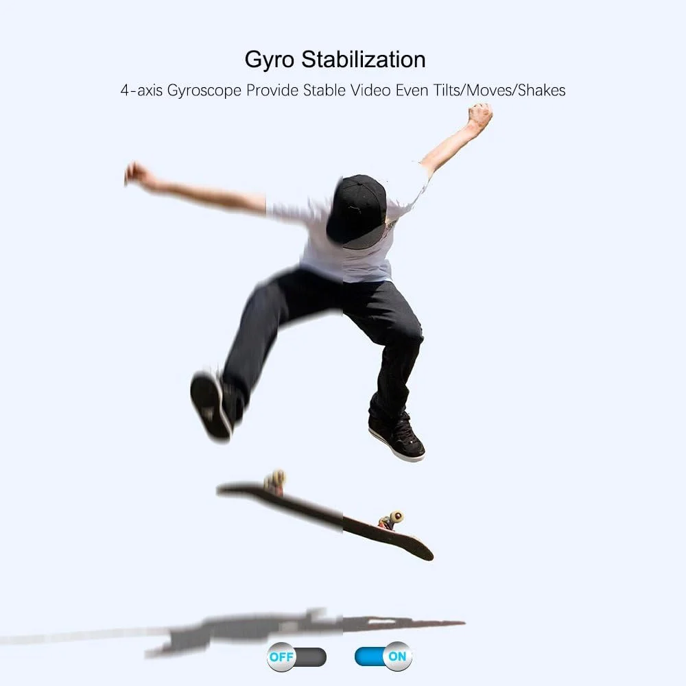 دوربین ورزشی SJCAM SJ6K 4K WiFi ضد آب با دو صفحه نمایش، دوربین اکشن زیر آب با صفحه لمسی 2.0 اینچی/ صفحه نمایش LCD جلویی 0.9 اینچی، زاویه باز و تثبیت کننده ژیروسکوپ