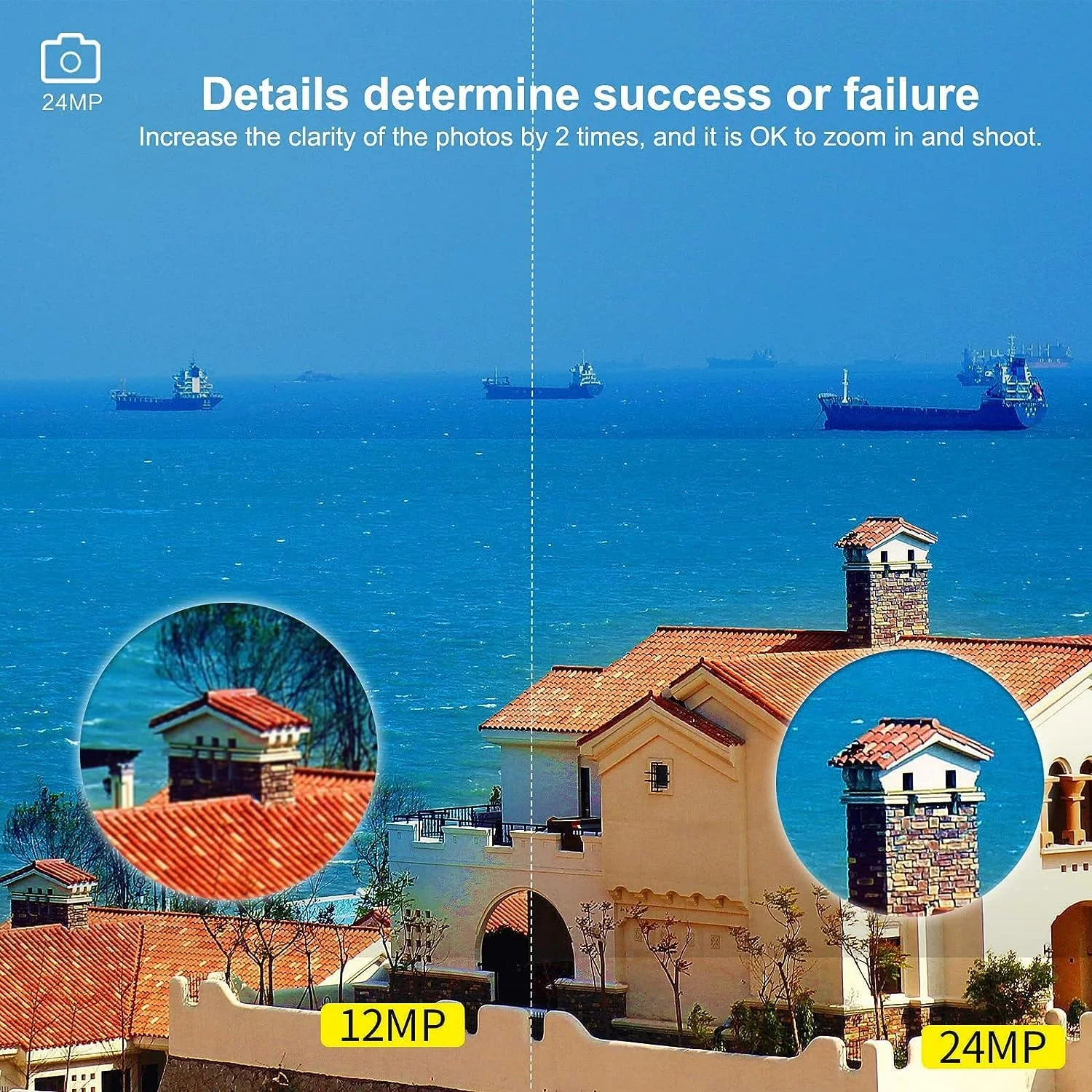 دوربین اکشن SJCAM SJ6 PRO با دو صفحه نمایش | 4K60fps/24MP | ژیروسکوپ 6 محوره | زاویه فوق عریض 165 درجه | صفحه نمایش عمودی 9:16 | زوم 8 برابر | تایم لپس، ویدیو آهسته، حالت خودرو، عکاسی با فاصله زمانی | مشکی