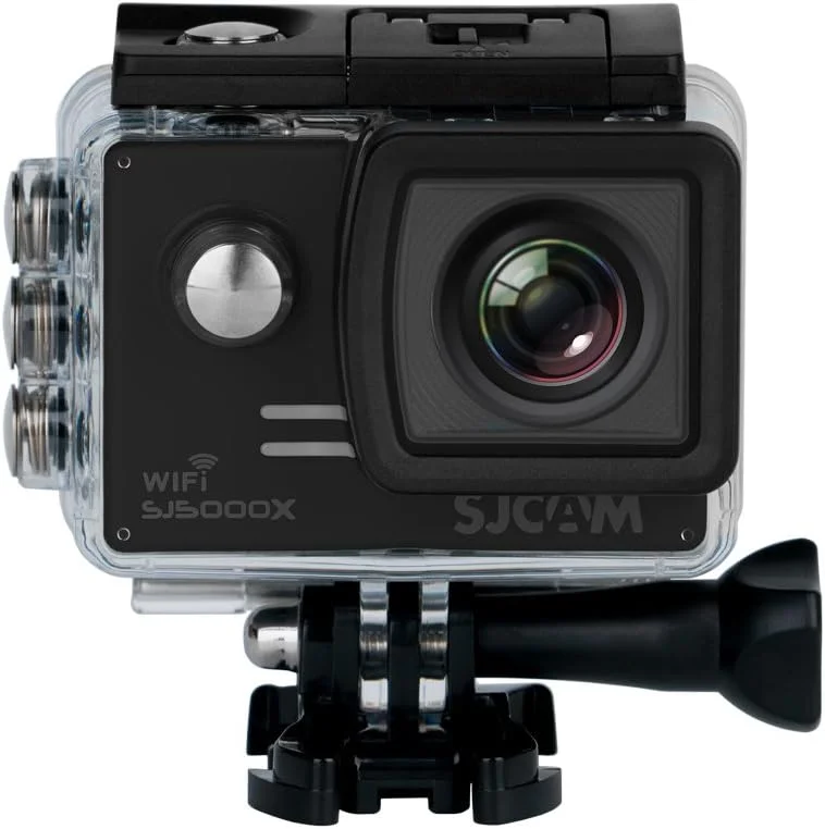 دوربین اکشن SJCAM SJ5000X Elite 12.4MP 4K 24fps Ultra HD ضد آب تا 30 متر، زاویه دید گسترده 170 درجه، دوربین فیلمبرداری ورزشی DV با زوم اپتیکال 4X، مشکی