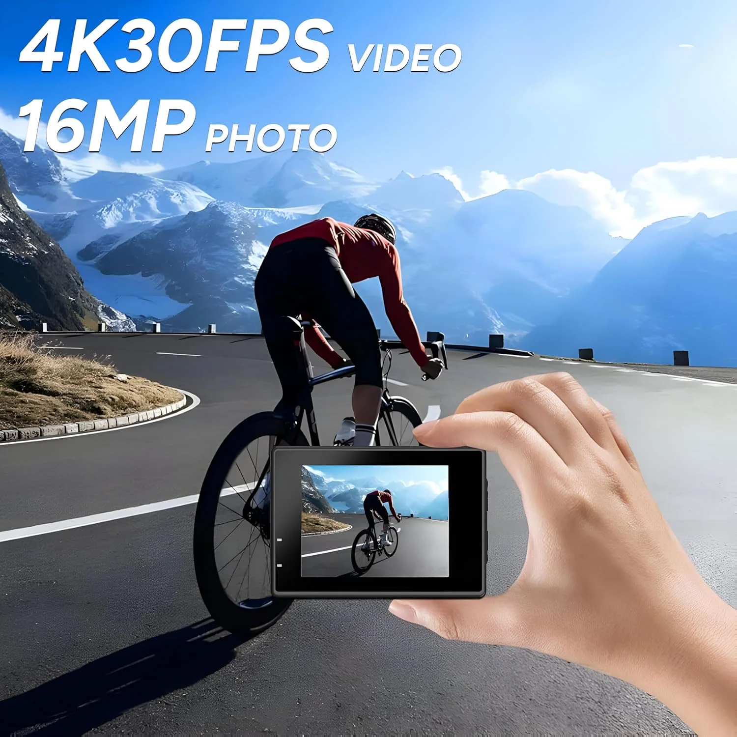 کیت دوربین اکشن SJCAM SJ8 با دو صفحه نمایش 4K/30fps | صفحه نمایش لمسی دوگانه 2.33 اینچی 16 مگاپیکسلی، زاویه دید عریض 140 درجه | ضد آب تا 30 متر، دید در شب فوق العاده با میکروفون، 2+1 باتری، شارژر، کارت SD 32 گیگابایتی و کیت لوازم جانبی کیت دوربین اکشن SJCAM SJ8 با دو صفحه نمایش 4K/30fps | صفحه نمایش لمسی دوگانه 2.33 اینچی 16 مگاپیکسلی، زاویه دید عریض 140 درجه | ضد آب تا 30 متر، دید در شب فوق العاده با میکروفون، 2+1 باتری، شارژر، کارت SD 32 گیگابایتی و کیت لوازم جانبی