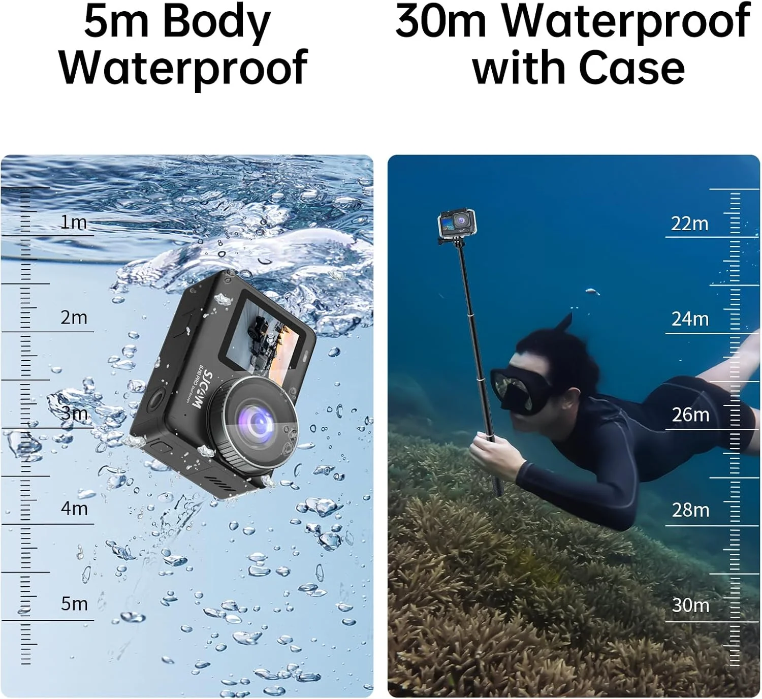 دوربین اکشن SJCAM SJ10 PRO با صفحه نمایش دوگانه 4K/60fps | صفحه نمایش دوگانه 2.33 اینچی + 1.3 اینچی | تثبیت کننده ژیروسکوپی | ضد آب تا عمق 30 متری با کیس ضد آب | ضبط با کیفیت بالا | لنزهای شیشه ای 7 لایه | مشکی دوربین اکشن SJCAM SJ10 PRO با صفحه نمایش دوگانه 4K/60fps | صفحه نمایش دوگانه 2.33 اینچی + 1.3 اینچی | تثبیت کننده ژیروسکوپی | ضد آب تا عمق 30 متری با کیس ضد آب | ضبط با کیفیت بالا | لنزهای شیشه ای 7 لایه | مشکی