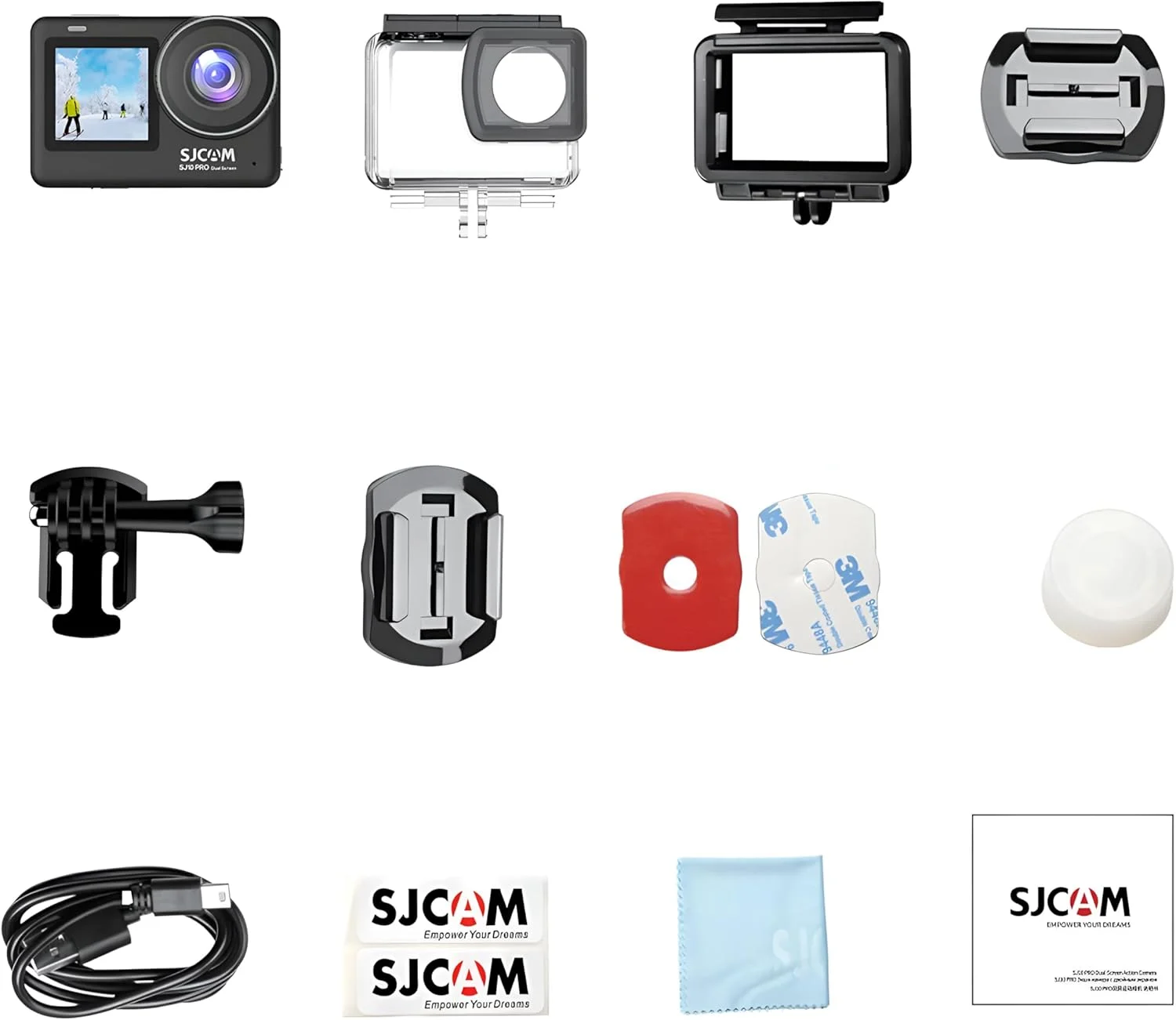 دوربین اکشن SJCAM SJ10 PRO با صفحه نمایش دوگانه 4K/60fps | صفحه نمایش دوگانه 2.33 اینچی + 1.3 اینچی | تثبیت کننده ژیروسکوپی | ضد آب تا عمق 30 متری با کیس ضد آب | ضبط با کیفیت بالا | لنزهای شیشه ای 7 لایه | مشکی دوربین اکشن SJCAM SJ10 PRO با صفحه نمایش دوگانه 4K/60fps | صفحه نمایش دوگانه 2.33 اینچی + 1.3 اینچی | تثبیت کننده ژیروسکوپی | ضد آب تا عمق 30 متری با کیس ضد آب | ضبط با کیفیت بالا | لنزهای شیشه ای 7 لایه | مشکی